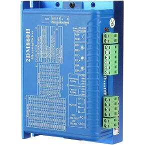 2-Phase Digital Stepper Motor Driver 2DM860H 2DM860 2.1A-8.4A 24-80V AC & DC universally Suitable for NEMA34 Series Stepper Motors(2DM860)