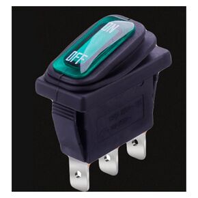 Rocker Switch KCD3 Ship Type 3pin ON/Off 15A 250V / 20A 125V AC,Light Waterproof Power Switch High Current Rocker with LED Button Switch