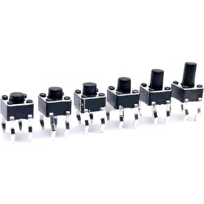 20PCS DIP 4.5X4.5X3.5/3.8/4.0/4.3/4.5/4.8/5/5.5/6/6.5/7/8/10MM Tactile Tact Push Button Switch Momentary Push Button