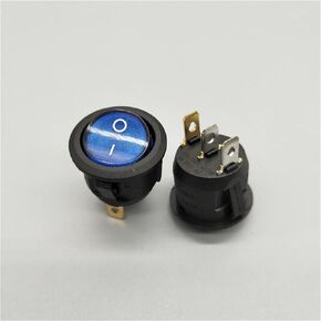 Rocker Switch 20mm KCD1 Led Switch 10A 12V Light Power Switch Car Button Lights ON/Off 3pin Round Rocker Switch