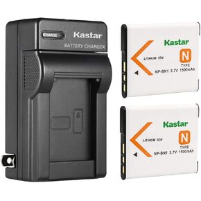 Kastar AC Wall Battery Charger Replacement for Sony Cyber-Shot DSC-W360, Cyber-Shot DSC-W380, Cyber-Shot DSC-W390, Cyber-Shot DSC-W510, Cyber-Shot DSC-W515PS, Cyber-Shot DSC-W520 Cameras