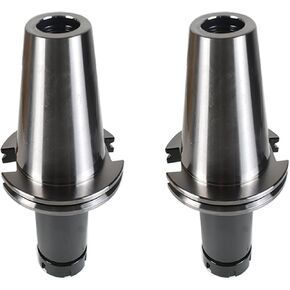 findmall 2Pcs Collet Chuck CAT50-ER32-150 Tool Holder Set 1-8 Thread Fit for CNC Engraving Machine and Milling Lathe Tool