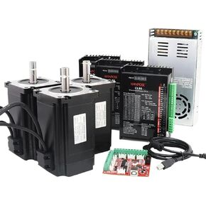 CNC Kit Stepper Motor Loop 12n 8n.M 86eh118a6001+Cl86 Driver 48V 360W Power Power Supper Hybrid Stepper Servo (8n 86e118 Cl86 3Kit)