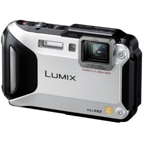 LUMIX DMC-TS5 (DMC-FT5) 16 ميجابكسل كاميرا رقمية مقاومة للماء مع OIS الطاقة و GPS المدمجة-الفضة (متجددة)