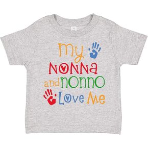 inktastic My Nonna and Nonno Love Me Grandchild Toddler T-Shirt