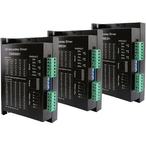 3PCS Stepper Motor Controller DM860H 2-Phase Digital Stepper Motor Driver Suitable for 57 86 Series Motor parameters