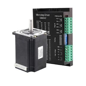 NEMA23 2.8A 189N.CM 57 Motor 23HS7628 with DM542 Driver Controller Suitable for 3D Printer CNC Motor Driver kit(7628-6.35mm-DM542)