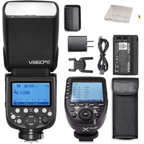 Godox V860III-C Camera Flash for Canon Camera Flash Speedlite & Godox XPro-C Wireless Flash Trigger Transmitter Set, 2.4G GN60 1/8000s HSS, 1.5s Recycle, 480 Full Power Flashes, 5300K Modeling Light