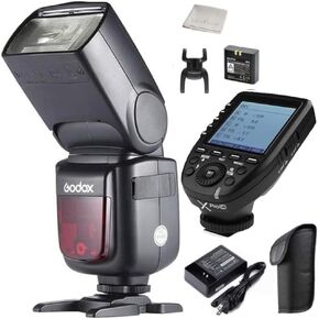 Godox Ving V860II-C Camera Flash Speedlite for Canon with Godox XPro-C Flash Trigger, 2.4G TTL GN60 1/8000s HSS, Rechargable Li-ion Battery, 650 Full Power Flashes, External Flash Compatible for Canon