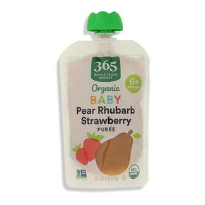 365 by Whole Foods Market, Organic Baby Food, Pear Strawberry Rhubarb, 4 Ounce