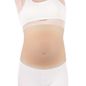 Fake Pregnant Belly,Real Feel Soft Silicone Fake Belly 2?3 Months/4?5 Months, Realistic Bump Tummy Pregnant Belly,Great For Film Props Tv Series Props Spoof Costume Cosplay(1#)