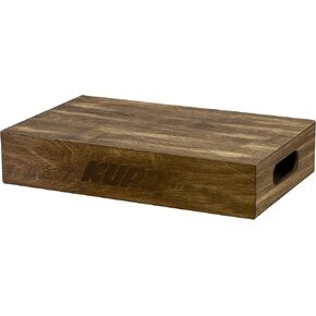 Kupo BROWN STAINED APPLE BOX - HALF - 20in x 12in x 4in (KG037812)