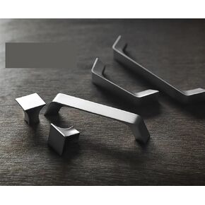 Nordic Modern Furniture Handle Wardrobe Pulls Cupboard Knobs Door Handle Drawer Cabinet Handle American 1/10Pcs (Color : 077NL-160 10pc)