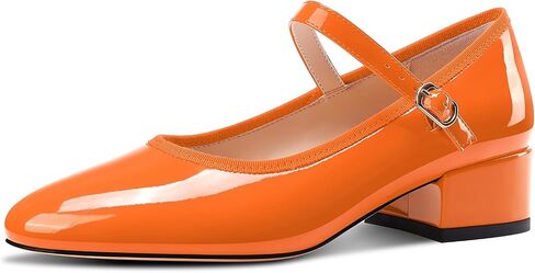 Aachcol Womens Mary Jane Shoes Round Toe Chunky Block Heel Mary Jane Pumps Office Low Heel Dress Shoes 2.0 Inches Heels in Saudi Arabia