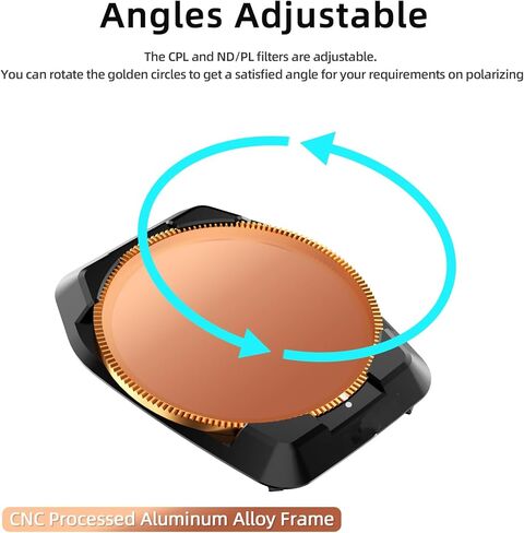 مرشح عدسة CPL متوافق مع DJI Air 3S بدون طيار مرشح CPL المستقطب الدائري المضاد للماء in Kuwait