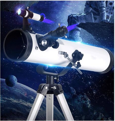 Telescope Astronomic Professional Zoom 875 Times Hd Deep Space Star View Moon Meteor Shower 1.25 inch for Astronomical Observation Silver (Blue) in Saudi Arabia