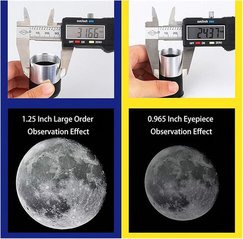 Telescope Astronomic Professional Zoom 875 Times Hd Deep Space Star View Moon Meteor Shower 1.25 inch for Astronomical Observation Silver (Blue) in Saudi Arabia