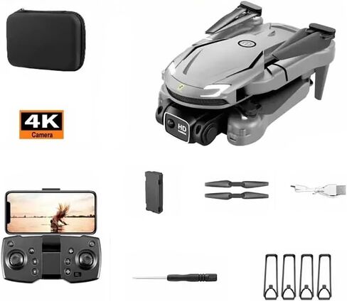 V88 بدون طيار 8K 5G GPS Professional HD Aerial Photography Airial Control Aircraft HD Dual Camera Quadcopter Toy UAV (Black ، 8K Dron) in Kuwait