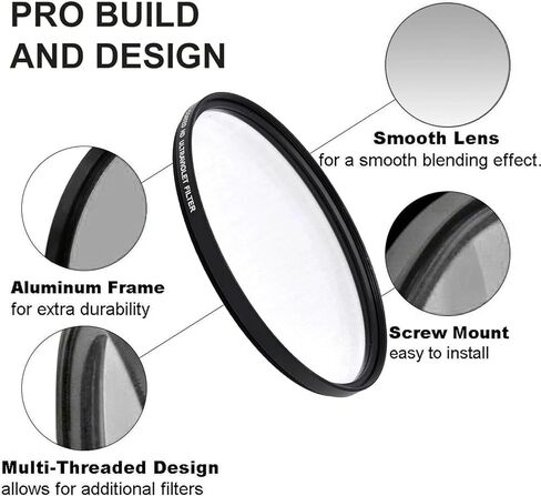 95mm UV Filter – Multi-Coated Lens Protection Filter, Ultra-Slim 3mm Frame, Water/Oil/Smudge Resistant, No Vignetting in Kuwait