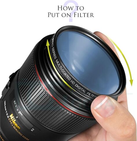 95mm UV Filter – Multi-Coated Lens Protection Filter, Ultra-Slim 3mm Frame, Water/Oil/Smudge Resistant, No Vignetting in Kuwait