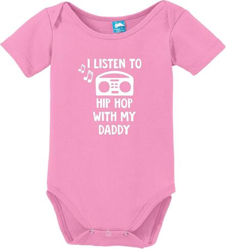 Sod Uniforms I Listen to Hip Hop with My Daddy Baby Romper in Saudi Arabia