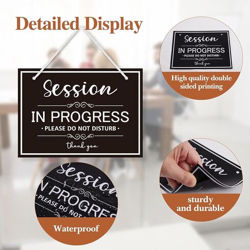 Shh... Baby Sleeping Sign on Front Door - Please Don't Knock or Ring the Doorbell Signs, Baby Room Nursery Kids Room Do Not Knock Hanging Decor, 7.9 x 7.9 inches, Round in Kuwait