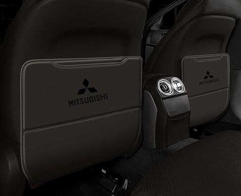 2 Pcs Car Seat Kick Mats Back Seat Protector for Sedans Colt/Colt Plus Mirage/Mirage G4 Outlander PHEV(Outlander PHEV), Car Leather Kick Mats, Car Seat Back Protection Pad Anti-Kick Scratch Resistant in Kuwait