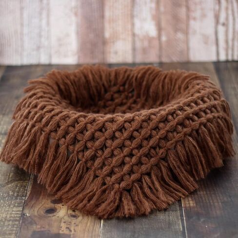 Handwoven Newborn Photography Props Blanket - Baby Photoshoot Fur Mat, Baskets Filler, Posing Stuffer, Background for Photo Shoot in Saudi Arabia