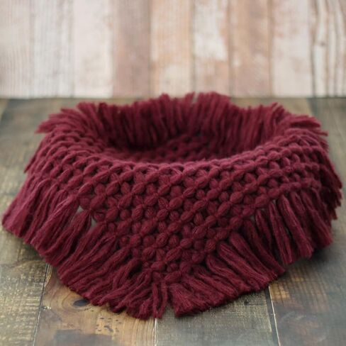 Handwoven Newborn Photography Props Blanket - Baby Photoshoot Fur Mat, Baskets Filler, Posing Stuffer, Background for Photo Shoot in Saudi Arabia