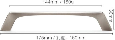 Nordic Modern Furniture Handle Wardrobe Pulls Cupboard Knobs Door Handle Drawer Cabinet Handle American 1/10Pcs (Color : 077NL-160 10pc) in Saudi Arabia