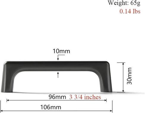 Modern Handles Carpathian Gray Drawer Pulls Cupboard Handles Cabinet Handles Drawer Knob Furniture Hardware for Kitchen 1Pcs (Color : 96mm-03) in Saudi Arabia