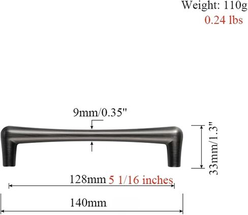 Modern Handles Carpathian Gray Drawer Pulls Cupboard Handles Cabinet Handles Drawer Knob Furniture Hardware for Kitchen 1Pcs (Color : 96mm-03) in Saudi Arabia