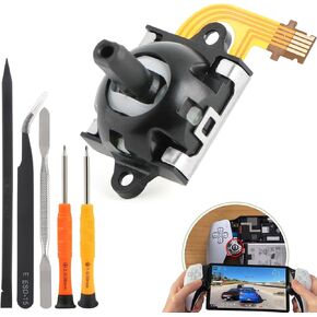 Left Joystick for PS5 Portal/PSVR2 Hall Effect Joysticks Replacement for PlayStation Portal Remote Player /VR2 Controller 3D Analog Stick Module Thumbsticks Accessories with Repair Tools
