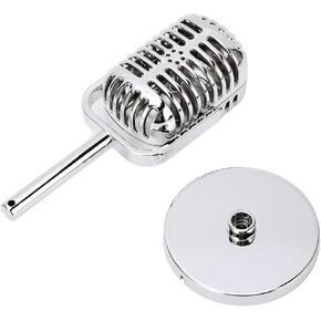Retro Microfor Phone Props Simulation Classic Fake Vintage Microfor Phone Prop Model for Bar Decoration Electroplated Silver Phone Prop Model Vintage