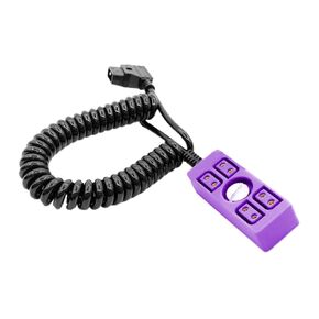 1/4" Screw D-tap 1-Port to 4-Port Hub Splitter Cable for Camera Video Transmitter Elastic Spring Coiled Power Cord Line