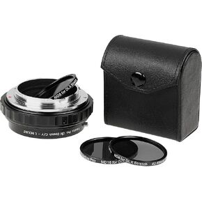 Fotodiox DLX Stretch Lens Adapter - Compatible with Contax/Yashica (CY) Lens to L-Mount Alliance Mirrorless Cameras with Macro Focusing Helicoid and Magnetic Drop-in Filters