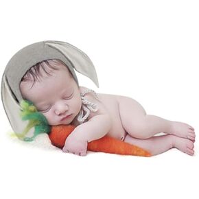 ForBaysy Newborn Photography Props Baby Bunny Ears Hat Easter Newborn Picture Posing Props