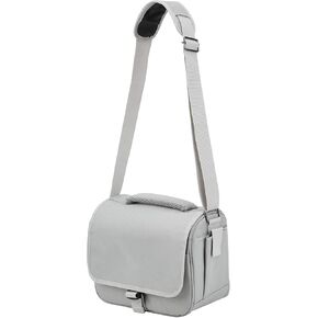Camera Shoulder Bag, D27 Sling Digital Camera Soft Bags Pack Travel Protective Case for Mirrorless Cameras, Crossbody Bag (Grey)