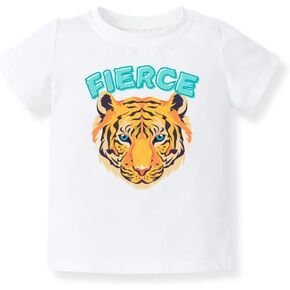 Fierce Tiger Baby Bodysuit Tiger Tshirt for Kids Toddler Tee Cute Baby Gift for Baby Clothes Animals