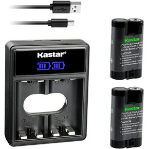 KASTAR KAA2HR LCD Dual USB Battery Charger استبدال Kodak EasyShare CX4230 ، CX4300 ، CX4310 ، CX6200 ، CX6230 ، CX6330 ، CX6445 ، CX7220 ، CX7300 ، CX7310 ، CX7330 ، CX7430 ، CX7525