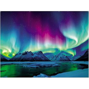 8 ft. x 6 ft. Great North VBS Northern Lights Photobooth Polyester Backdrop, Vacation Bible School Supplies