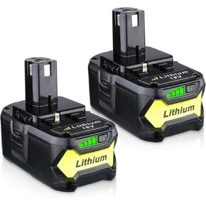 FERRYBOAT 2 Packs P108 Replacement for Ryobi 18 Volt Lithium ion Batteries for Ryobi Cordless Tools P108 P107 P105 P104 P103 P102 Compatible with All 18V System Cordless Tools