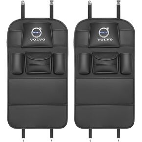2 PCS مقعد السيارة حصير حصيرة المقعد الخلفي لفولفو S60 S90 ES90 V60/V60 Cross Country V90/V90 Cross Countern