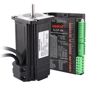 Motor Controller Kit Closed Loop Motor Driver 4.0A 2.8Nm Hybrid Servo Motor NEMA24 60EH100-821+CL57(CL57-BK Drive)