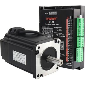 Hybrid Servo Motor NEMA34 CNC Motor Kit 86EH118A6001 and CL86 Closed Loop Servo Drive for CNC Milling Machines