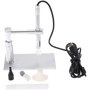 2MP USB Digital Microscope 500x 8 LED Camera Stand Microscopy High Power Digital Image Processor Amplification 1 500 x