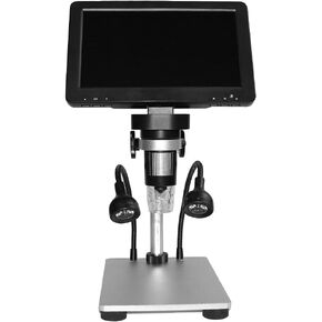 DM9 Digital Microscope 7 inch 1080p Full HD Camera USB Microscope with 8 LED Lights for Soldering Phone Watch Repairing Dropship (Color : 7 inch)