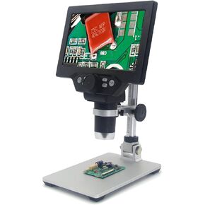 Big Size G1200 Electronic Digital Microscope 12MP 7 Inch Large Base LCD Display 1-1200X Continuous Amplification Magnifier Tool