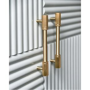 Solid Brass Hexagon Knobs Sturdy Cabinet Handle Dresser Knobs Furniture T Bar Pulls Kitchen Furniture Hardware Cupboard Handles 1Pcs (Color : C-0805-knob)