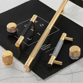 Nordic Cabinet Kitchen Knobs Knurled Dresser Door Pulls Modern Drawer Cupboard Furniture Hardware Bedroom Wardrobe Handles 1Pcs (Color : B 256mm)